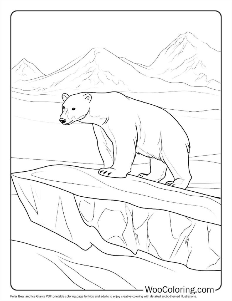 100  Polar Bear coloring pages  Free PDF To Print  - 55