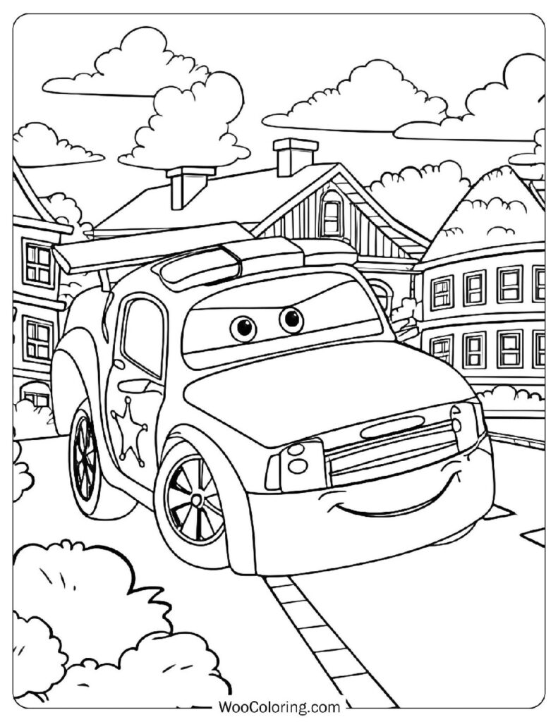 Police Car Matt From Car Patrol In Car City Universe