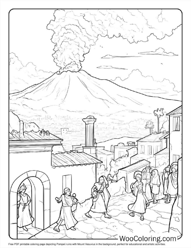 100  Volcano coloring pages  Free PDF To Print  - 48