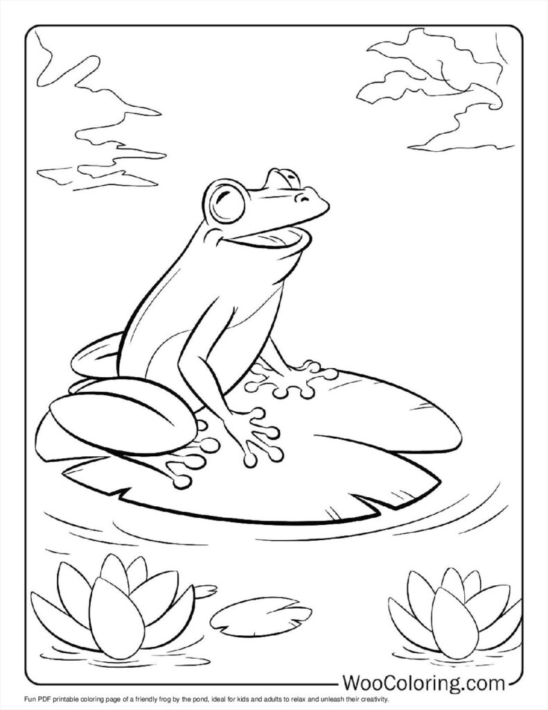 100  Frog coloring pages  Free PDF To Print  - 34