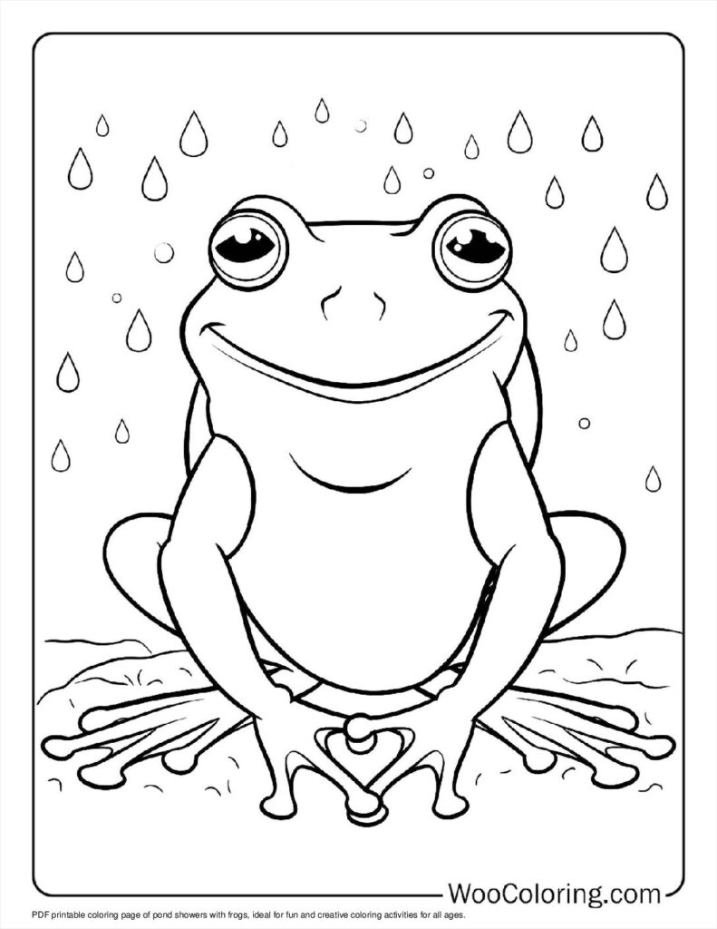 100  Frog coloring pages  Free PDF To Print  - 54