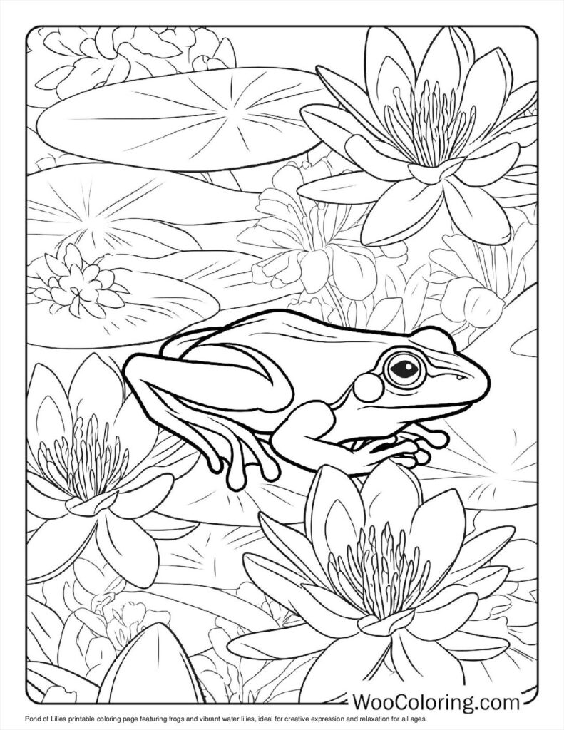 100  Frog coloring pages  Free PDF To Print  - 88