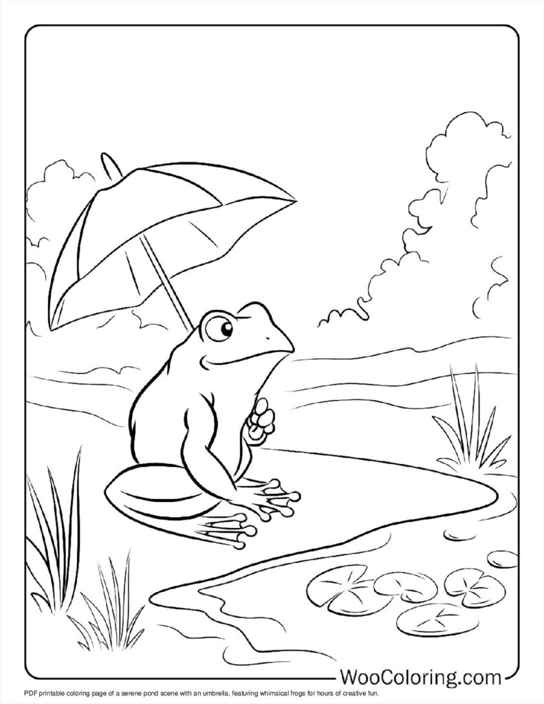 100  Frog coloring pages  Free PDF To Print  - 91