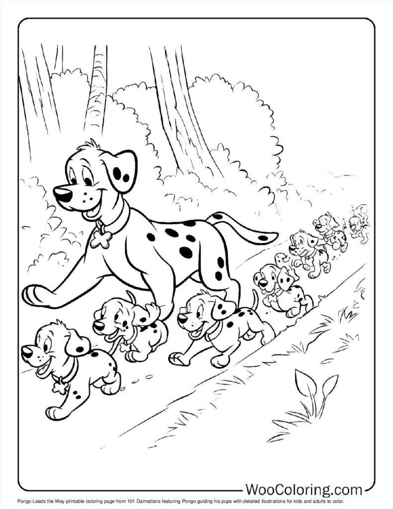 Pongo Leads the Way Coloring Sheet
