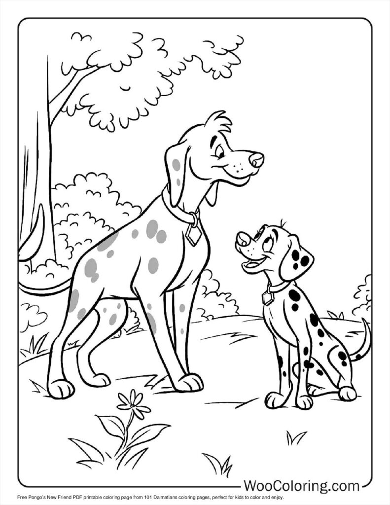 Pongo’s New Friend To Color