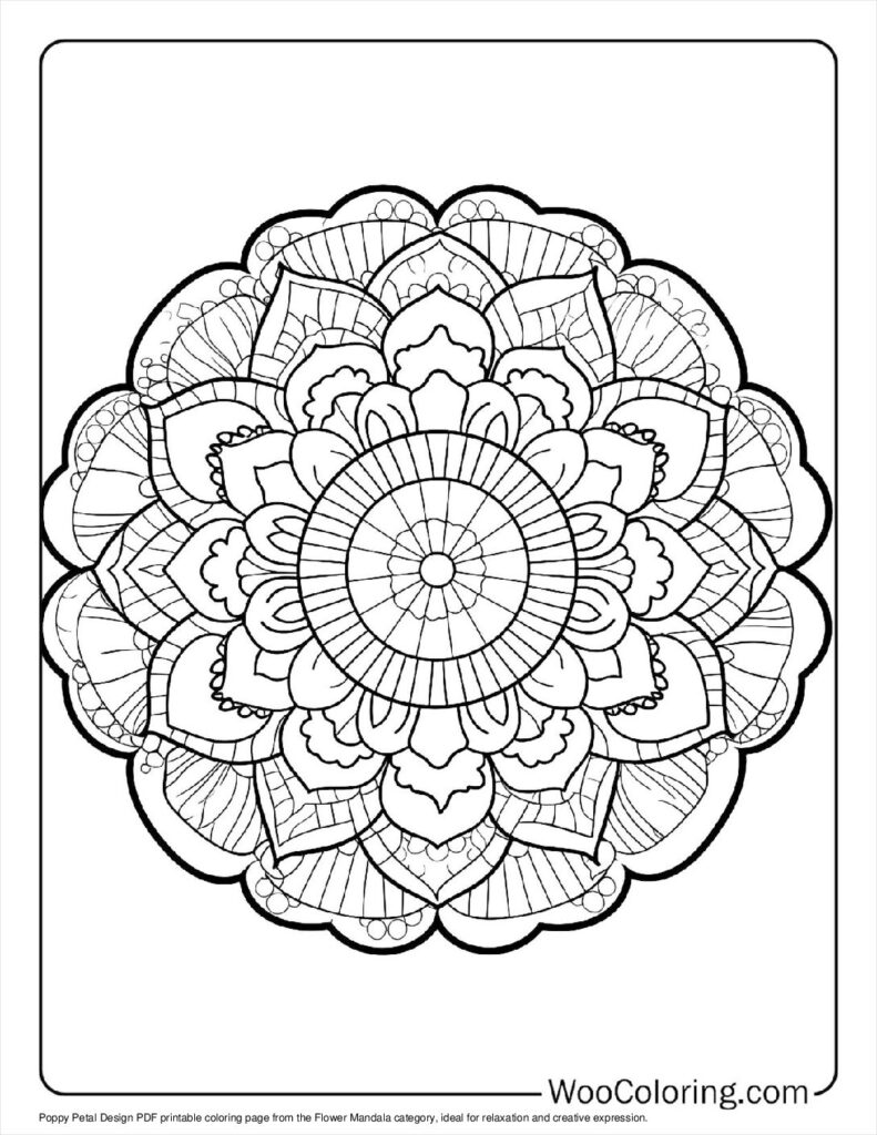 100  Flower Mandala coloring pages  Free PDF To Print  - 28