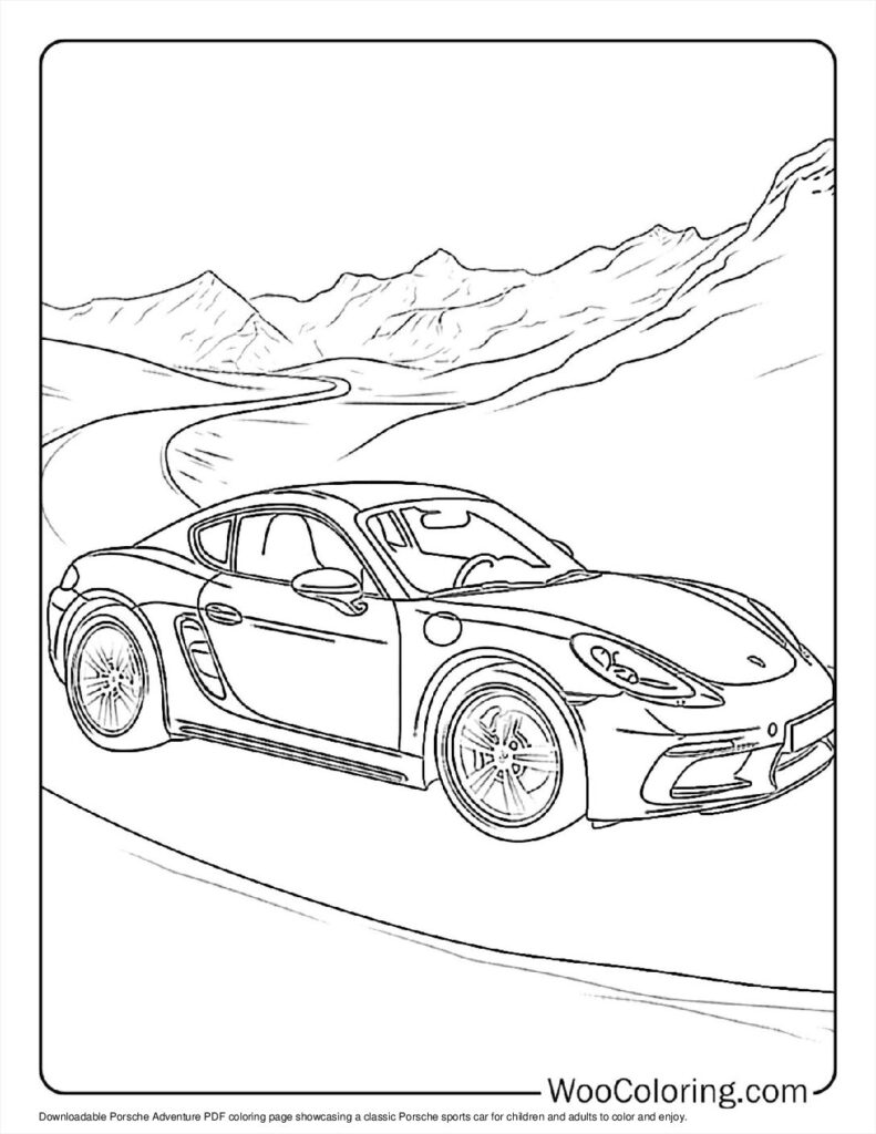 100  Porsche coloring pages  Free PDF To Print  - 94