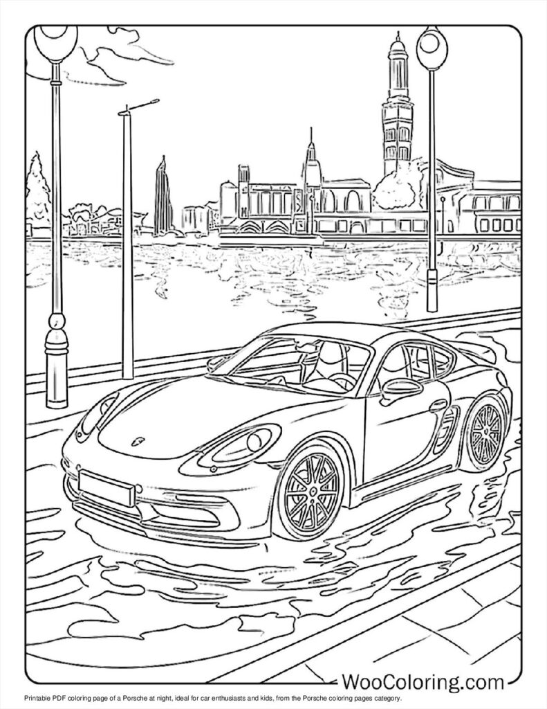 100  Porsche coloring pages  Free PDF To Print  - 5