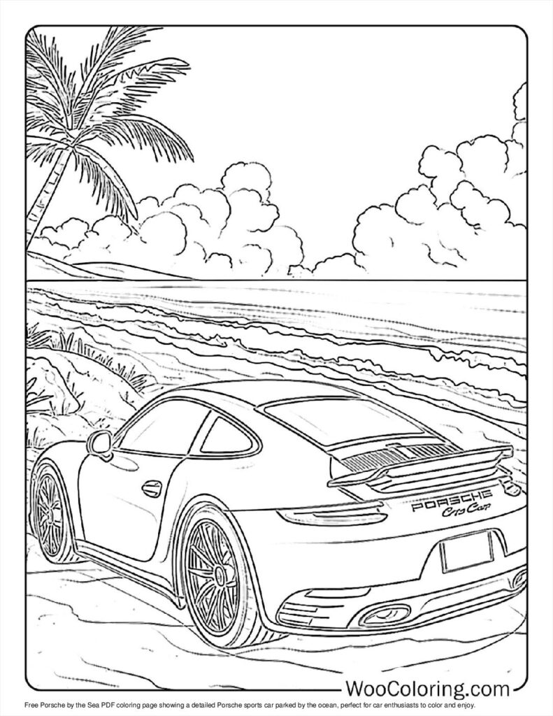 100  Porsche coloring pages  Free PDF To Print  - 56