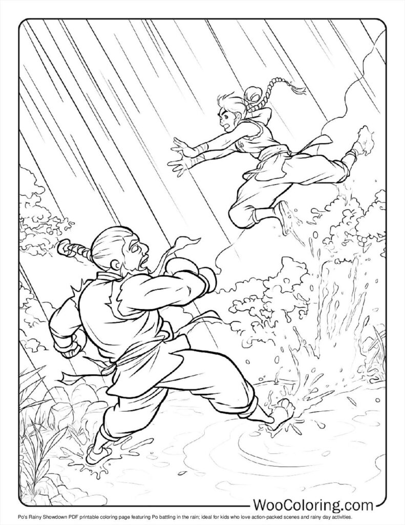 100  Rain coloring pages  Free PDF To Print  - 11