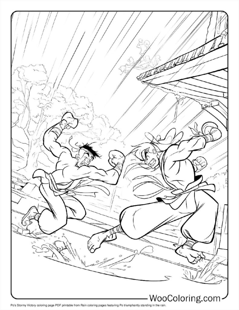 100  Rain coloring pages  Free PDF To Print  - 37