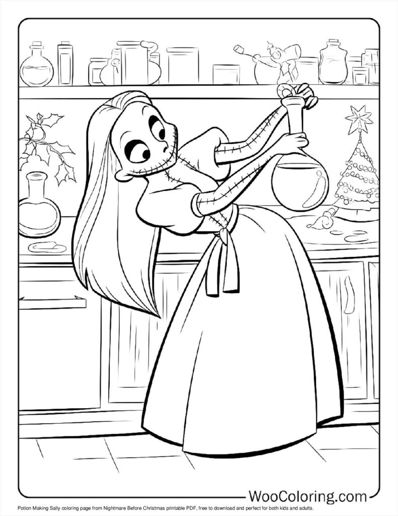 100  Nightmare Before Christmas coloring pages  Free PDF To Print  - 36