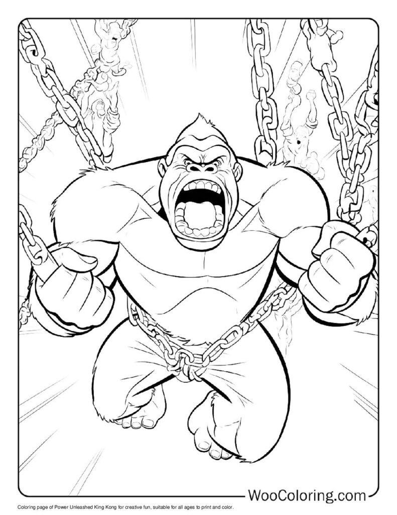 100  King Kong coloring pages  Free PDF To Print  - 57