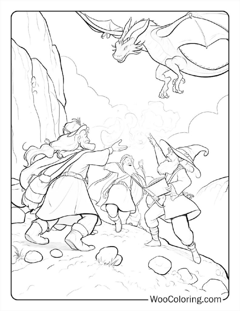 100 Dungeons Dragons coloring pages Free PDF To Print - 6