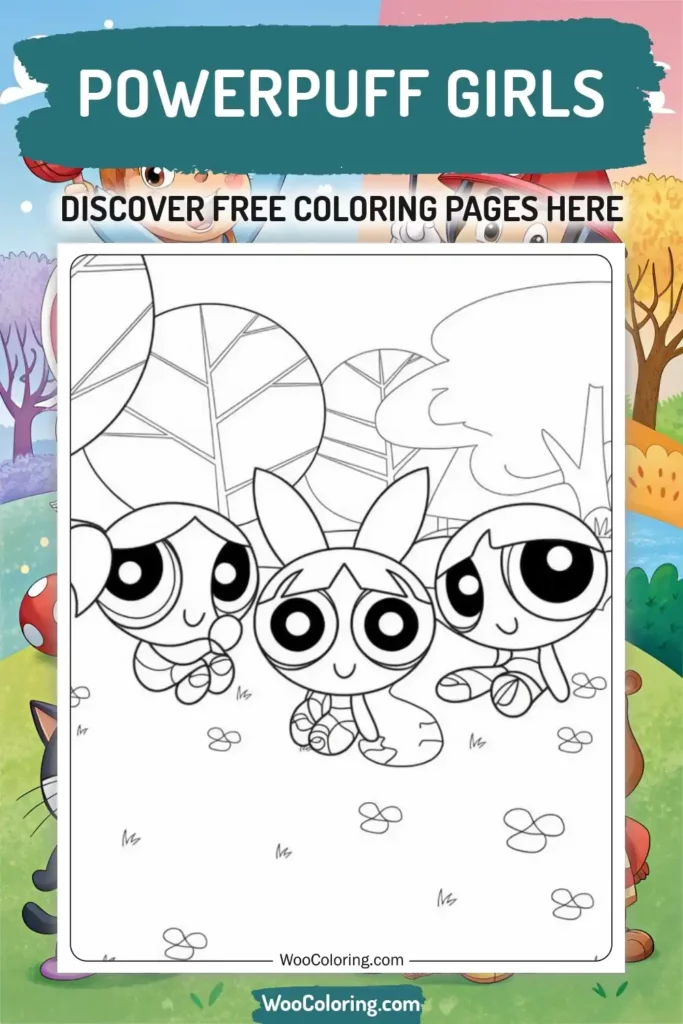 Powerpuff Girls coloring pages designs from TV Show