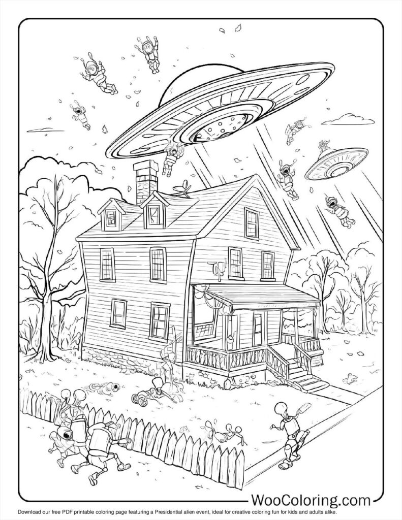 100  Alien coloring pages  Free PDF To Print  - 69