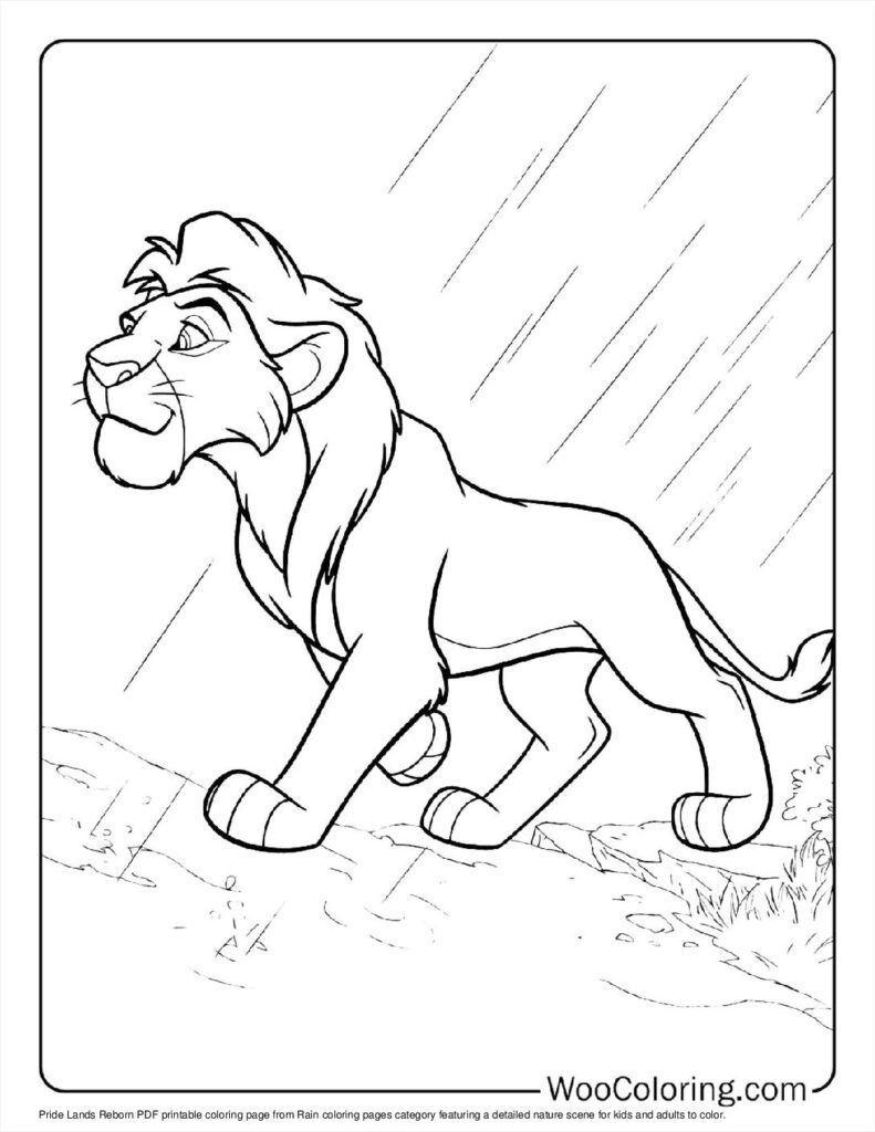 100  Rain coloring pages  Free PDF To Print  - 18
