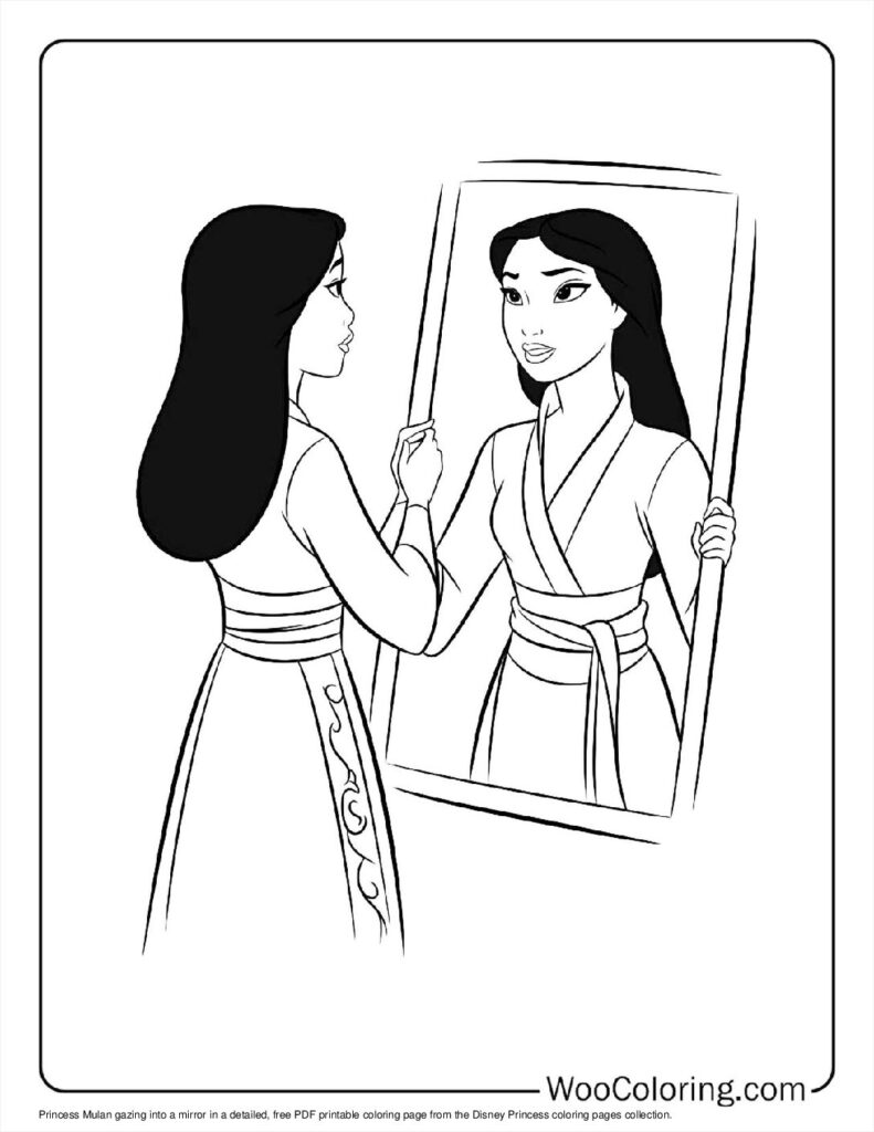 Princess Mulan by the Mirror