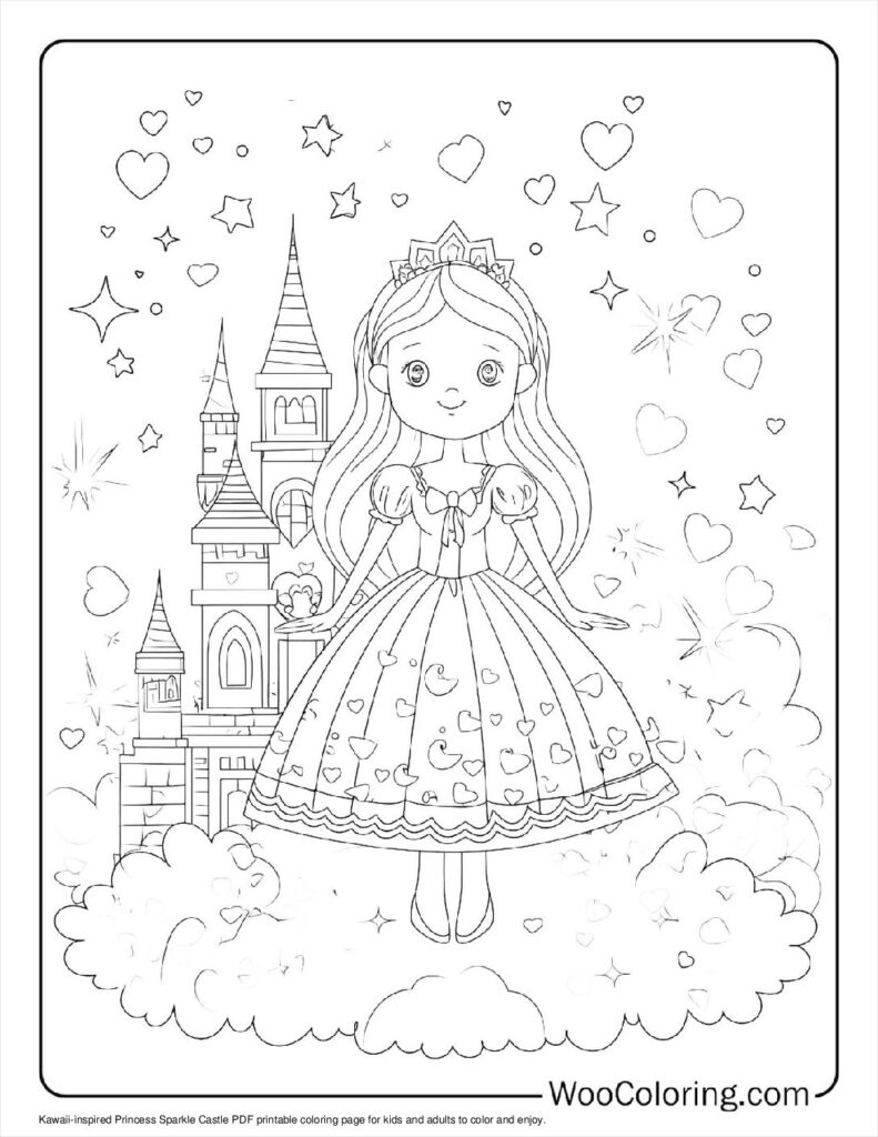 100  Kawaii coloring pages  Free PDF To Print  - 97