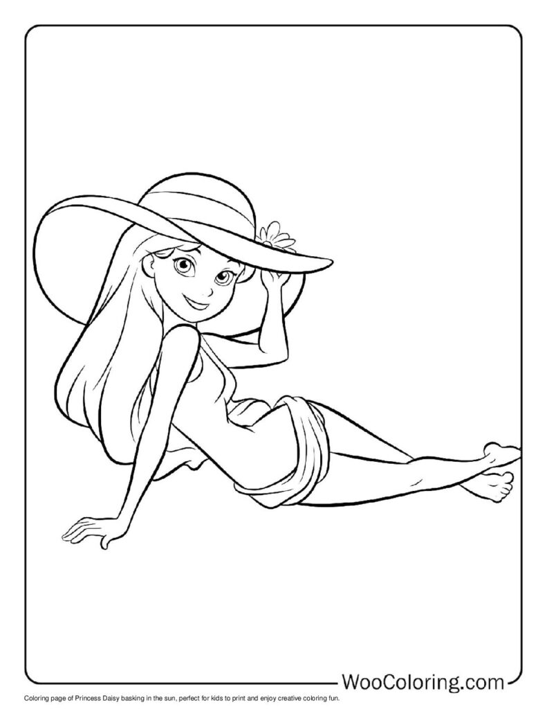 100  Princess Daisy coloring pages  Free PDF To Print  - 33