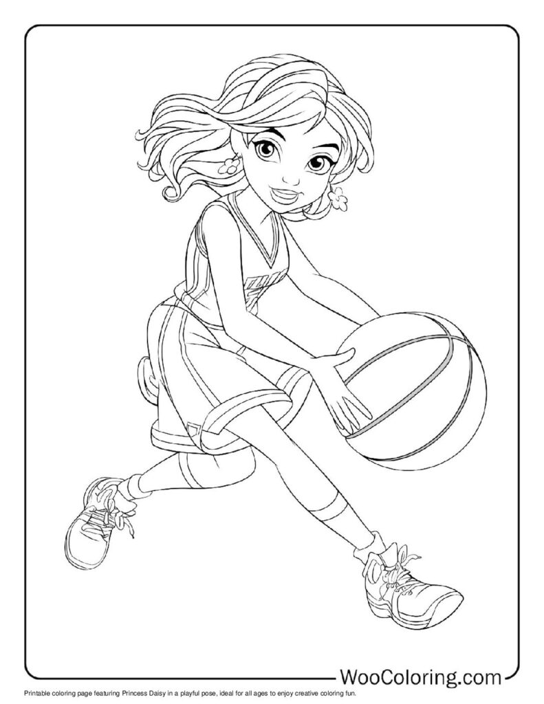 100  Princess Daisy coloring pages  Free PDF To Print  - 7
