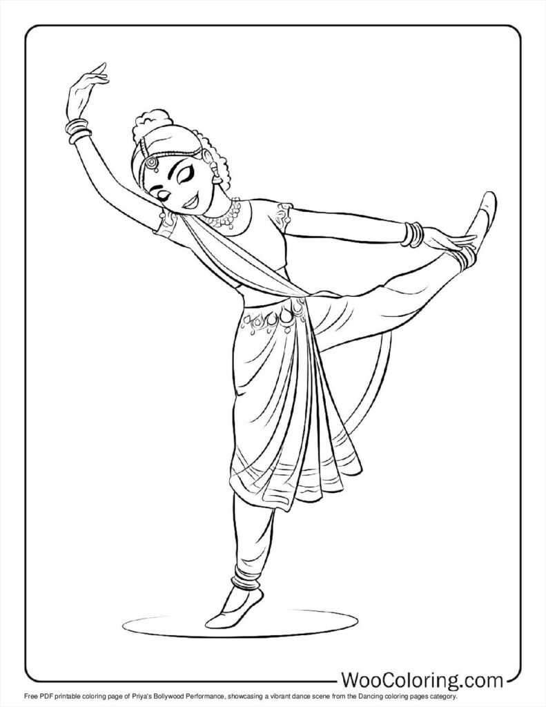 100  Dancing coloring pages  Free PDF To Print  - 57