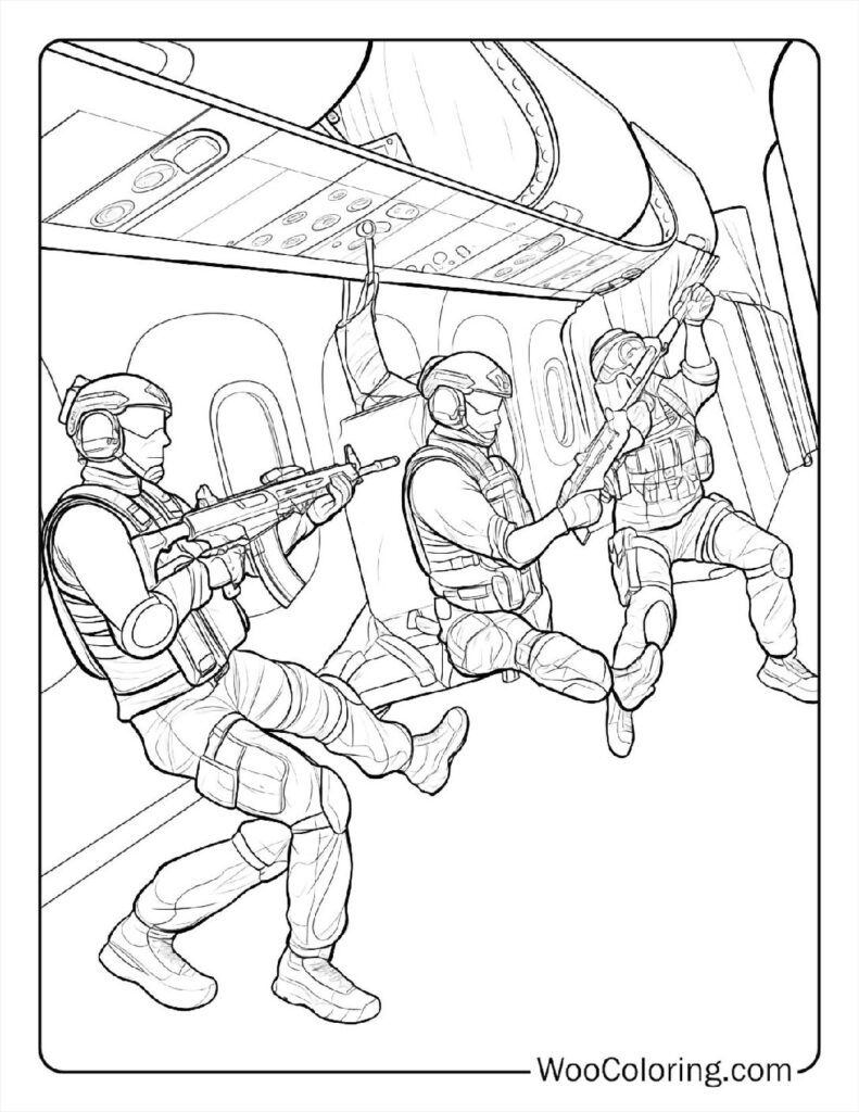 Protect the President To Color