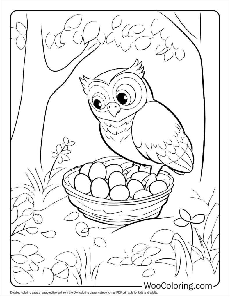 100  Owl coloring pages  Free PDF To Print  - 74