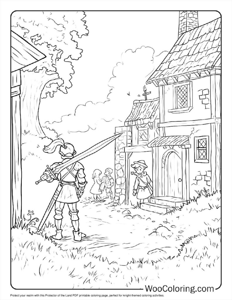 100  Knight coloring pages  Free PDF To Print  - 39