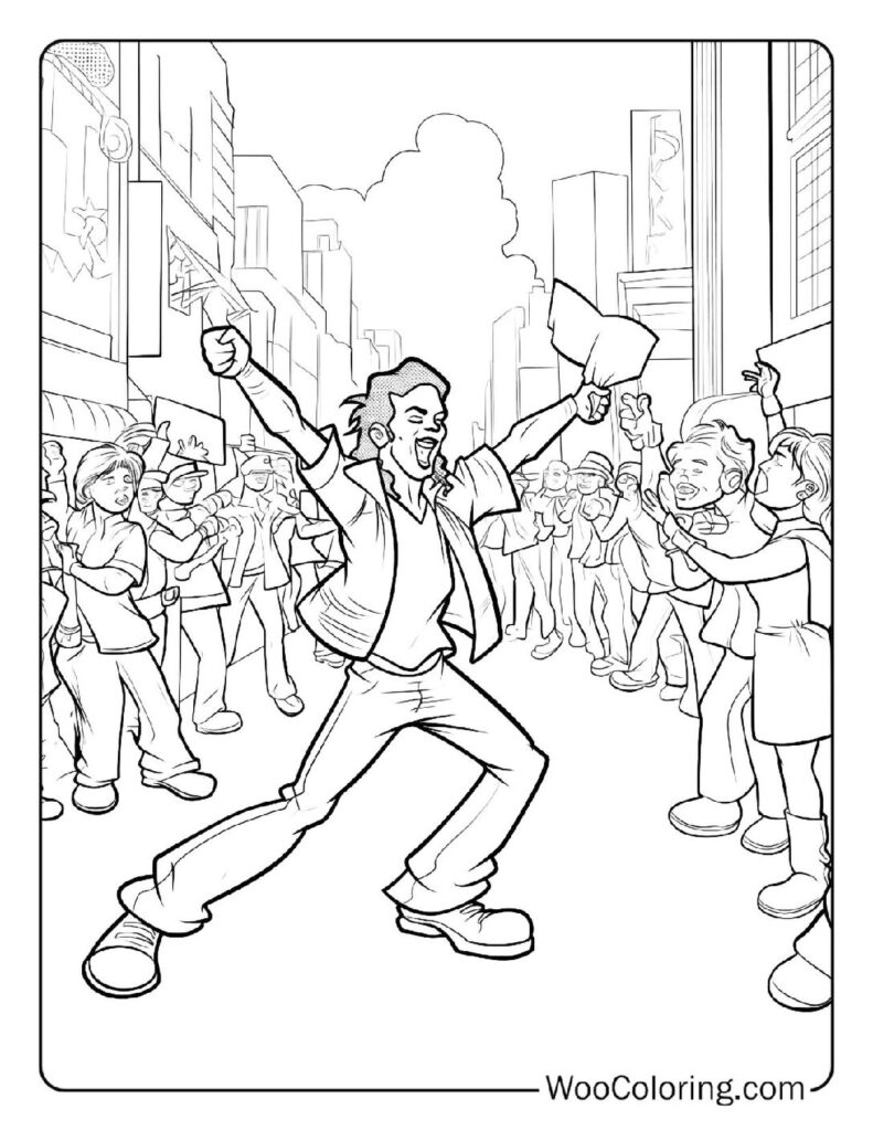 100  Michael Jackson coloring pages  Free PDF To Print  - 5