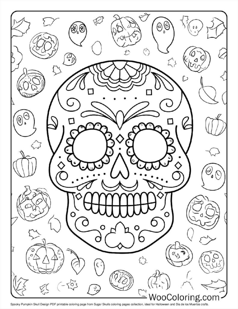100  Sugar Skulls coloring pages  Free PDF To Print  - 88
