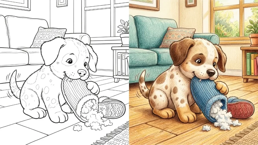 Puppy Coloring Pages