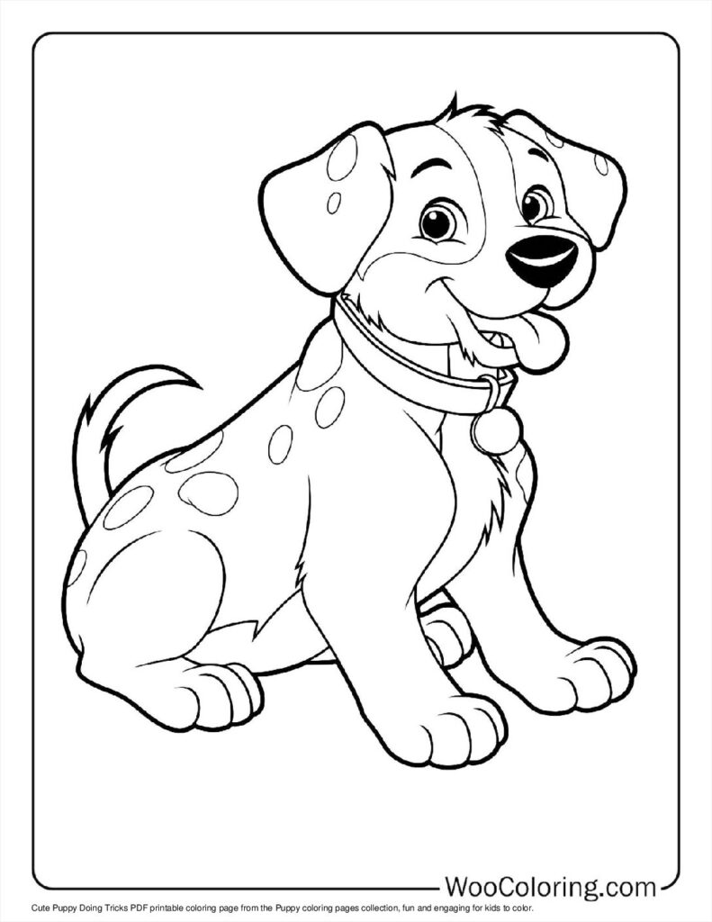 100  Puppy coloring pages  Free PDF To Print  - 30