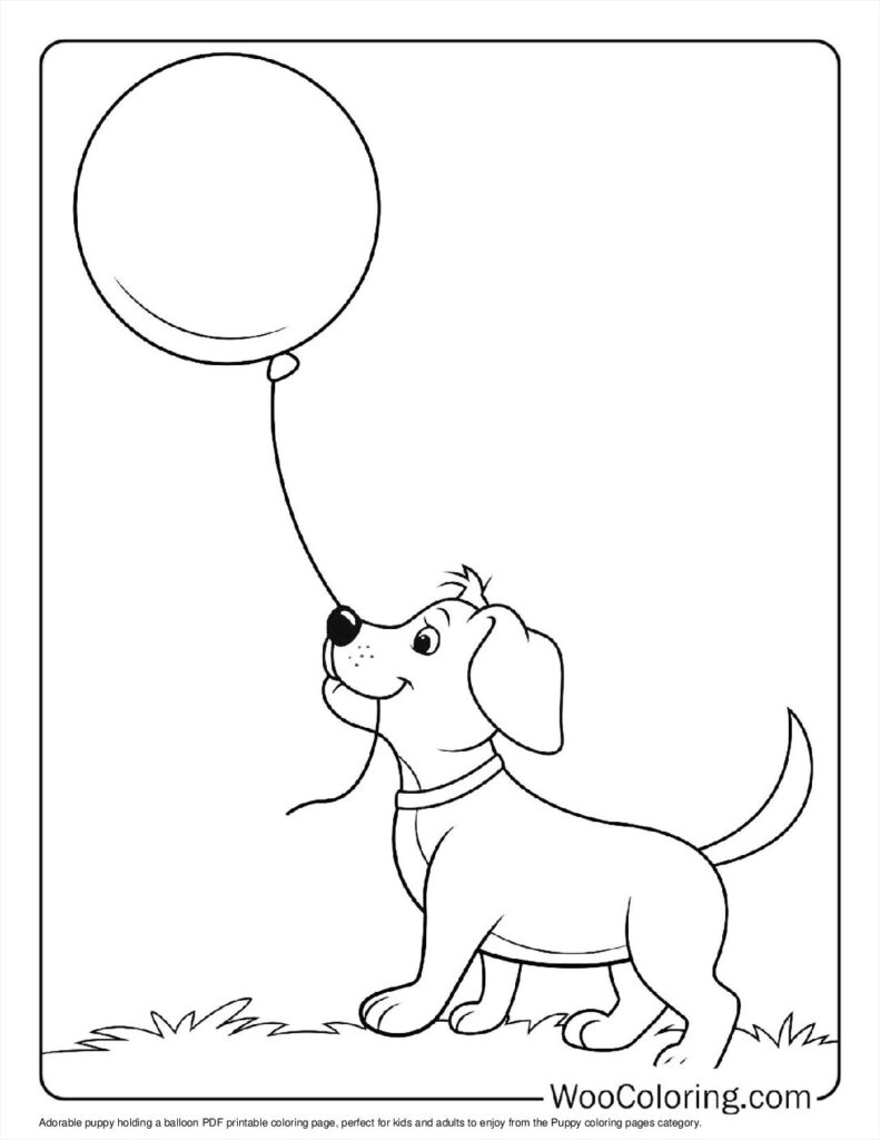 100  Puppy coloring pages  Free PDF To Print  - 98