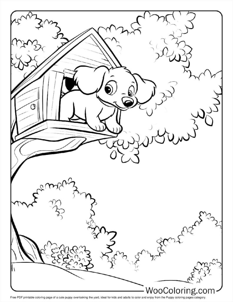 100  Puppy coloring pages  Free PDF To Print  - 18