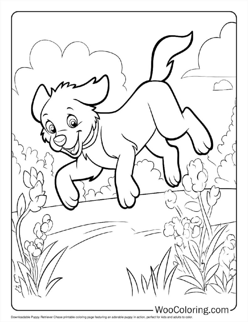 100  Puppy coloring pages  Free PDF To Print  - 40