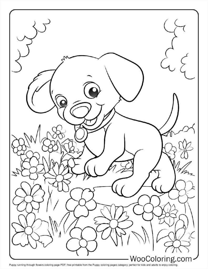 100  Puppy coloring pages  Free PDF To Print  - 72