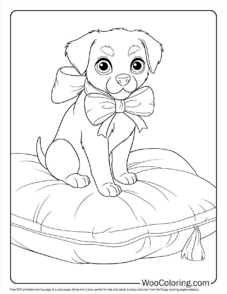 100  Puppy coloring pages  Free PDF To Print  - 4