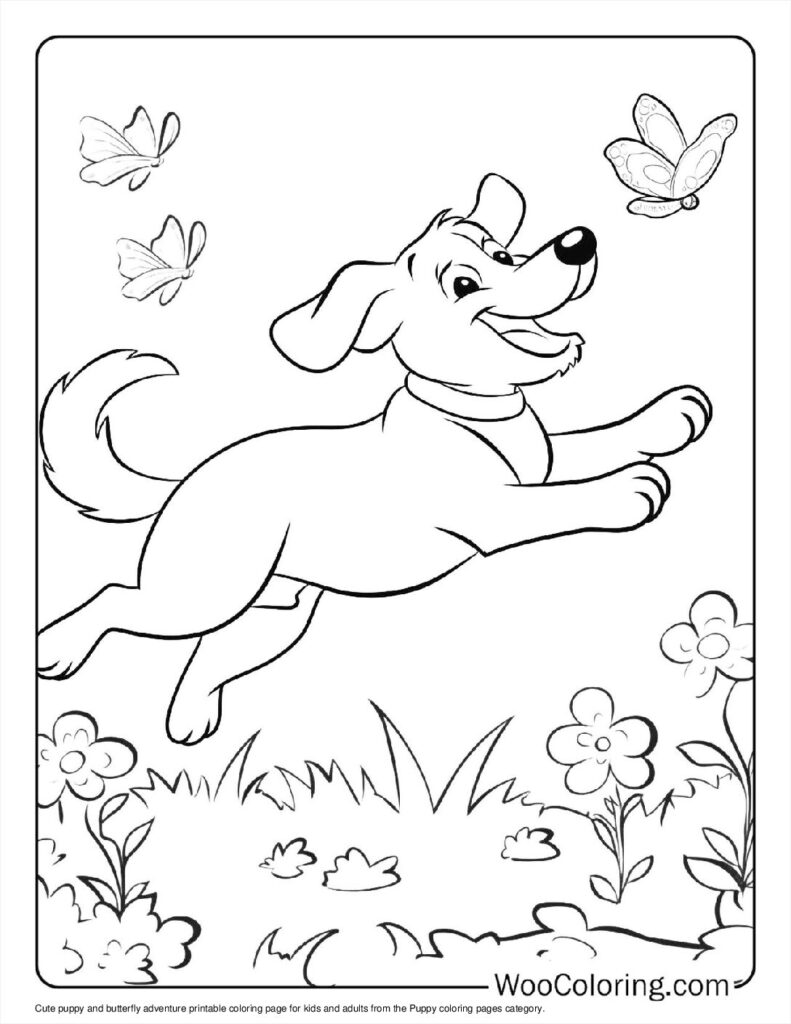 100  Puppy coloring pages  Free PDF To Print  - 58