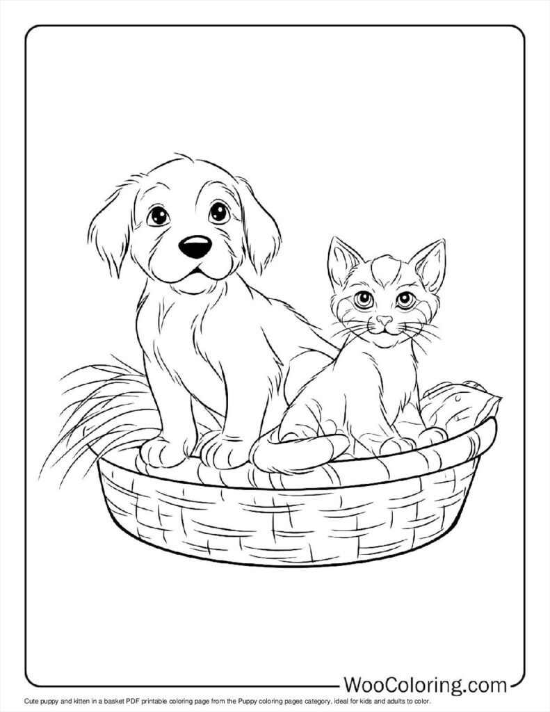 100  Puppy coloring pages  Free PDF To Print  - 89