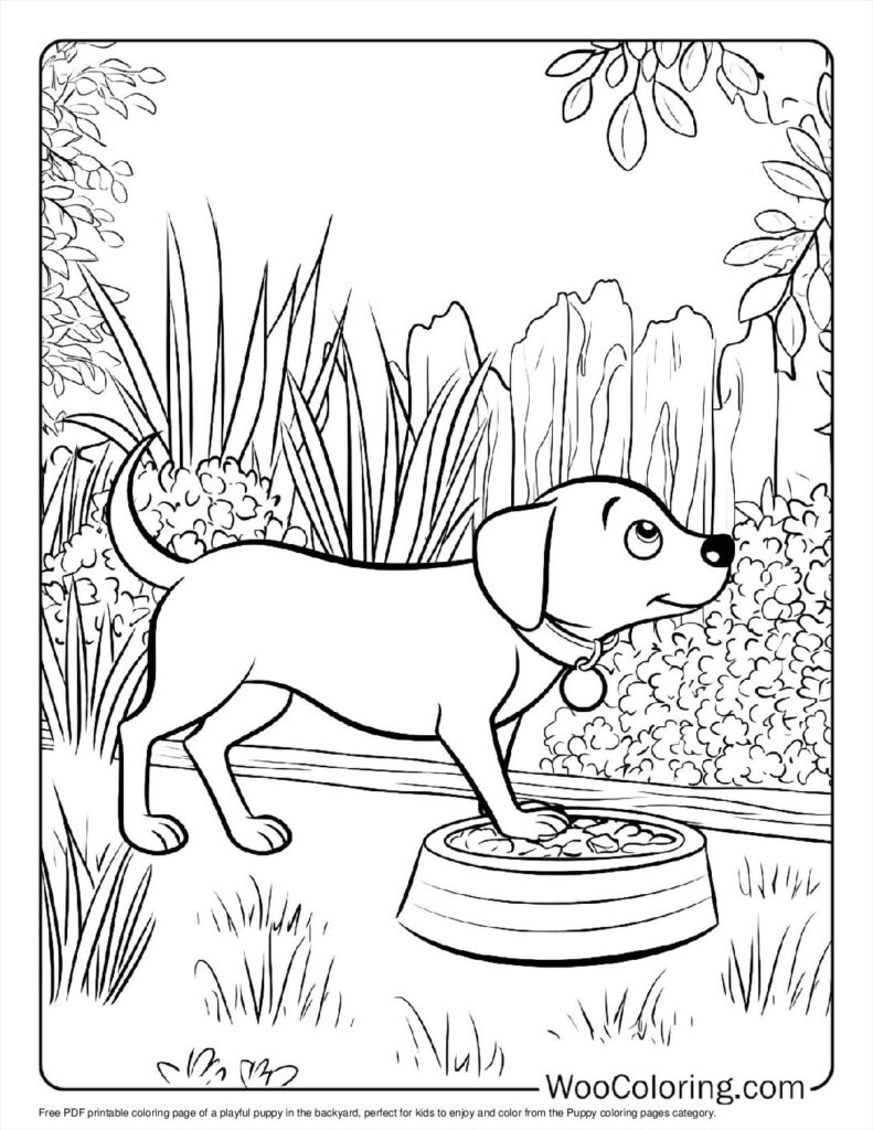 100  Puppy coloring pages  Free PDF To Print  - 48