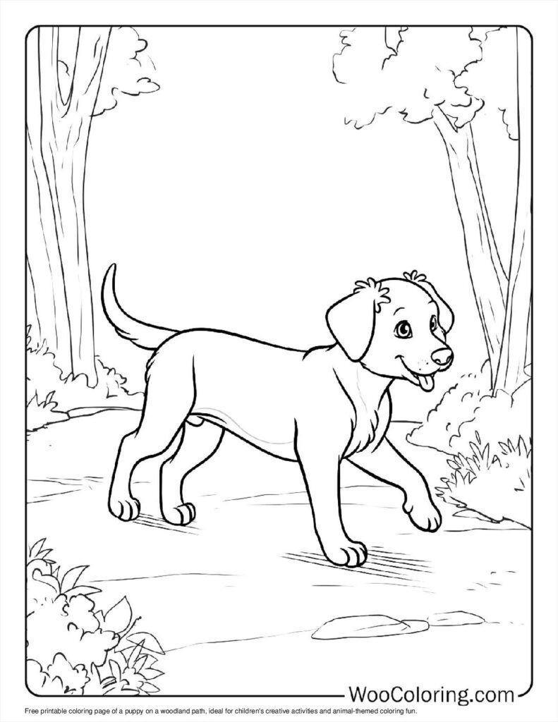 100  Puppy coloring pages  Free PDF To Print  - 49