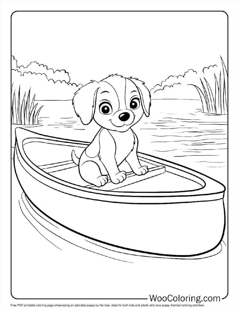 100  Puppy coloring pages  Free PDF To Print  - 80