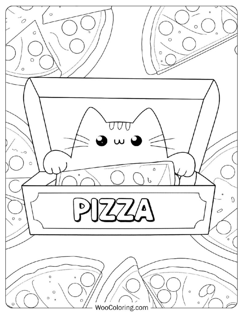22 Pizza Coloring Pages  Free PDF To Print  - 32