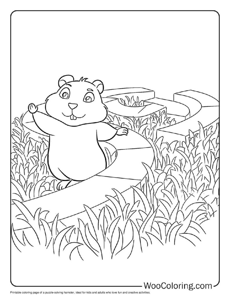 100  Hamster coloring pages  Free PDF To Print  - 50