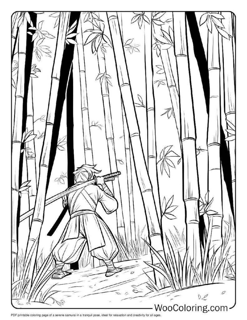 100  Samurai coloring pages  Free PDF To Print  - 6