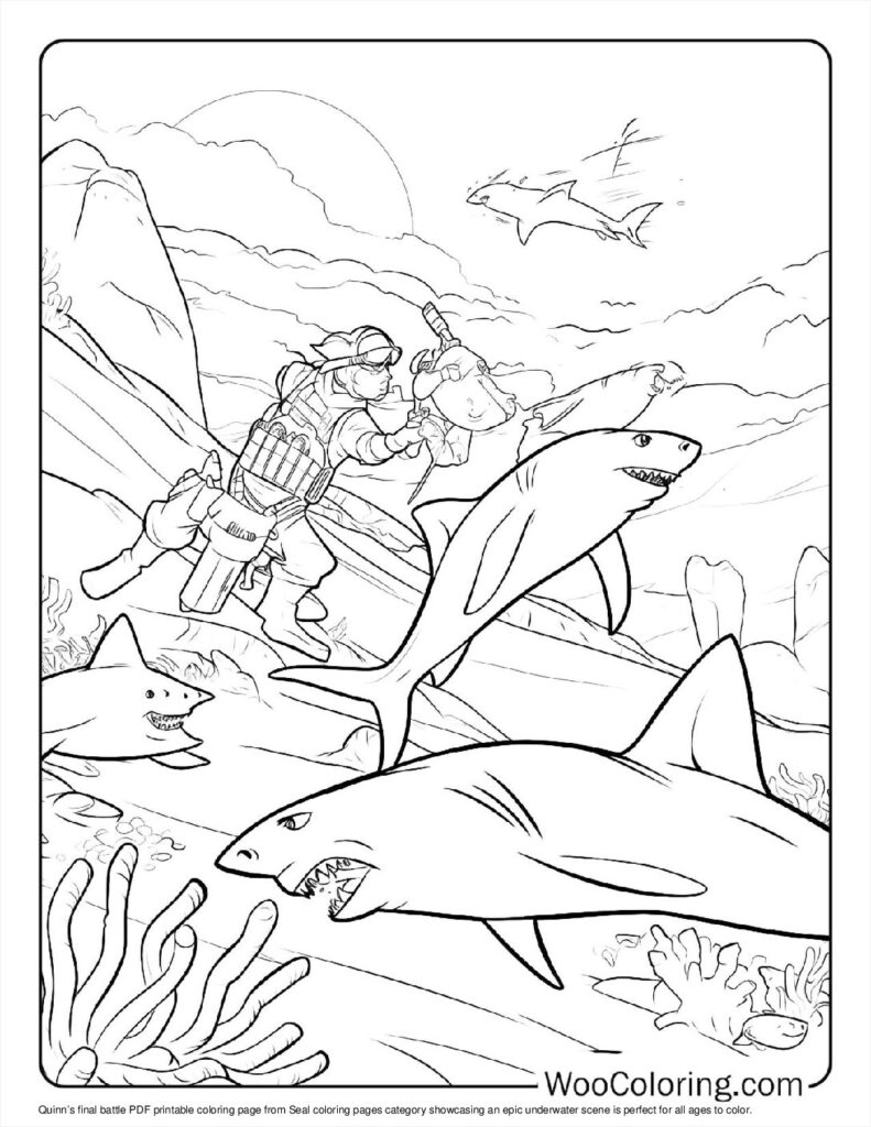 100  Seal coloring pages  Free PDF To Print  - 87