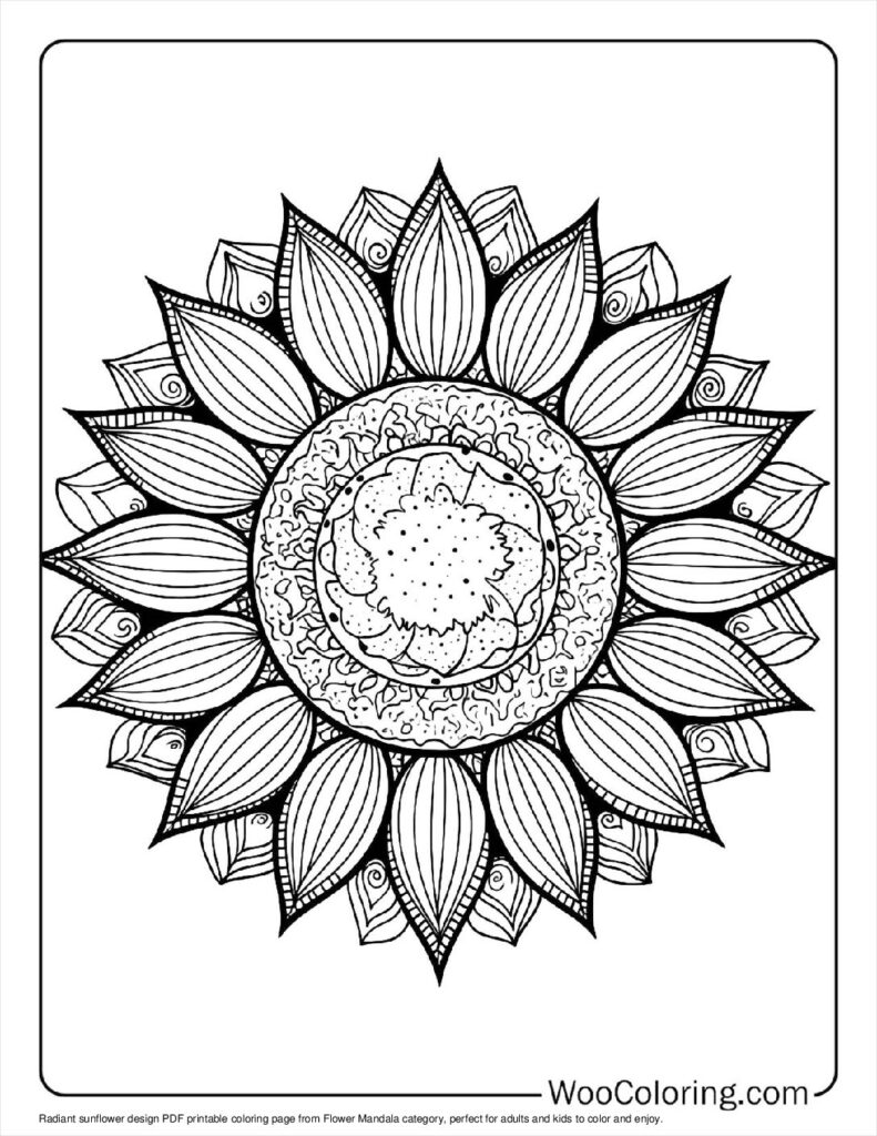100  Flower Mandala coloring pages  Free PDF To Print  - 40