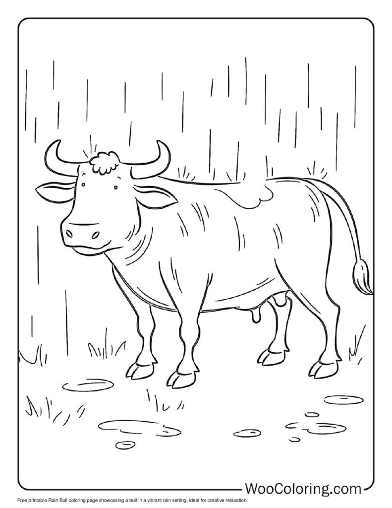 100  Bull coloring pages  Free PDF To Print  - 17