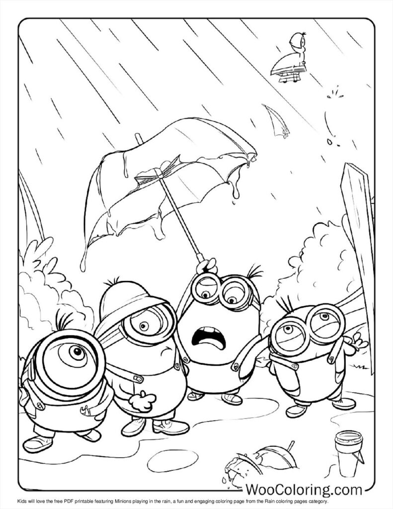 100  Rain coloring pages  Free PDF To Print  - 39
